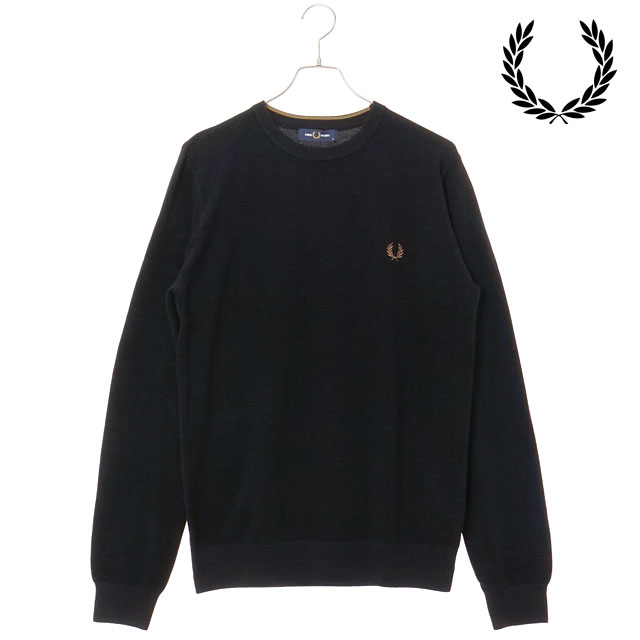 フレッドペリー FRED PERRY ピケステッチジャンパー K1309-102 FW25 PIQUE STITCH JUMPER メンズ トップス セーター BLACK 正規取扱店 | FRED PERRY | 04