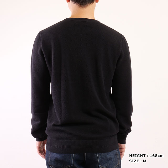 フレッドペリー FRED PERRY ピケステッチジャンパー K1309-102 FW25 PIQUE STITCH JUMPER メンズ トップス セーター BLACK 正規取扱店 | FRED PERRY | 05