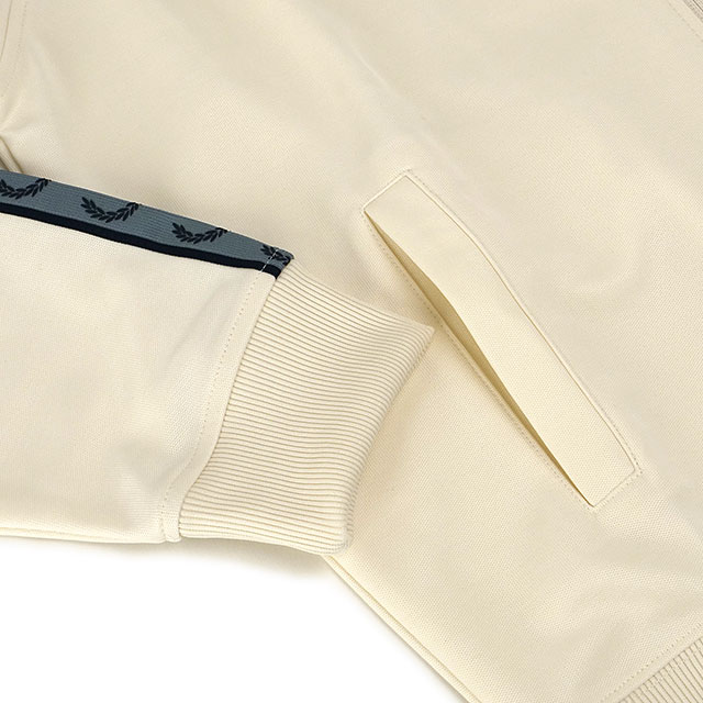 フレッドペリー FRED PERRY コントラストテープ トラックジャケット J5557-729 FW25 メンズ アウター トラックトップ ECRU NAVY 正規取扱店 | FRED PERRY | 03