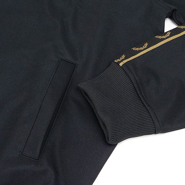 フレッドペリー FRED PERRY コントラストテープ トラックジャケット J5557-S77 FW25 メンズ トラックトップ ブルゾン BLACK SHADEDSTONE 正規取扱店 | FRED PERRY | 03