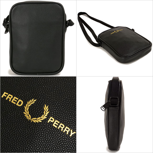 FRED PERRY（フレッドペリー） スコッチグレインレザー サイドバッグ