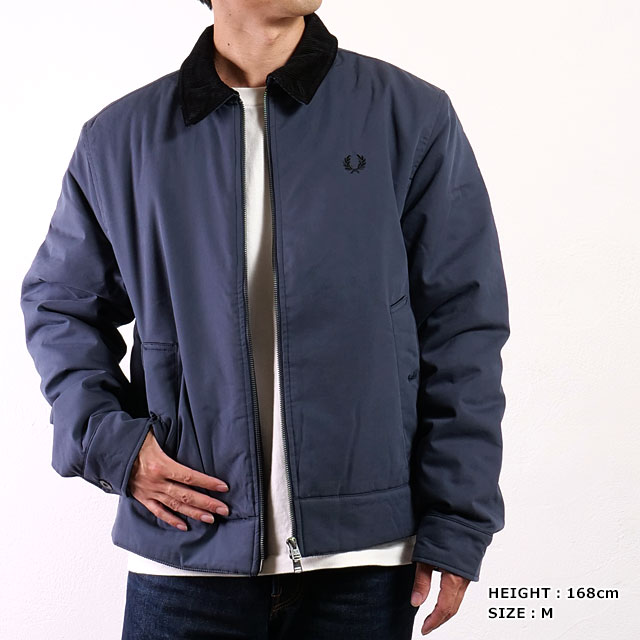 FRED PERRY　ブレッドペリー　 コットンキャバンジャケット ブラック S FRED PERRY（フレッドペリー） コットン・キャバン ジャケット J8535
