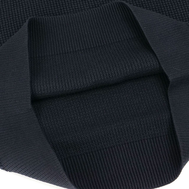 フレッドペリー FRED PERRY ワッフルステッチジャンパー K6507-102 FW25 WAFFLE STITCH JUMPER メンズ トップス セーター クルーネックニット BLACK 正規取扱店 | FRED PERRY | 03