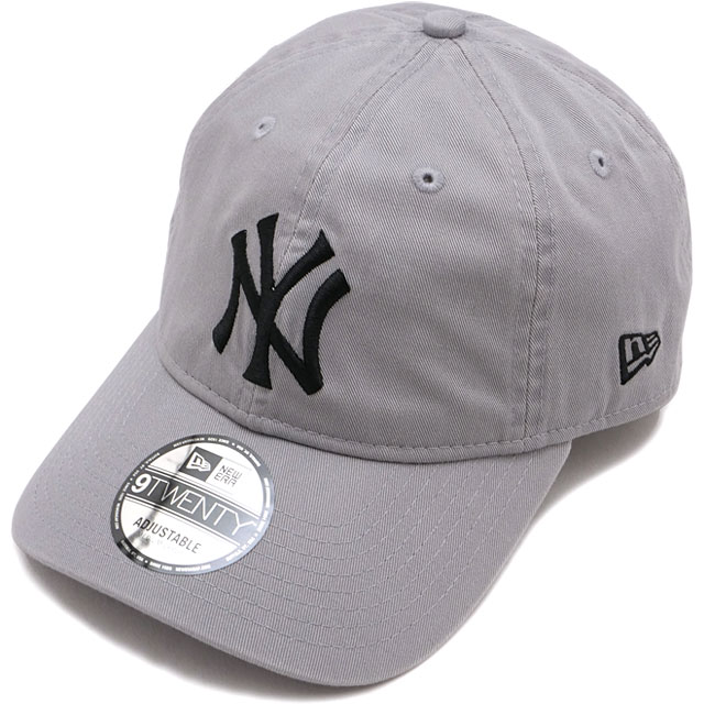 ニューエラ NEW ERA ニューヨーク・ヤンキース ウォッシュドコットン 14525117 9TWENTY WASHED NEYYAN 25J 定番 サイズ調整可能 グレー ブラック 正規取扱店 | NEW ERA