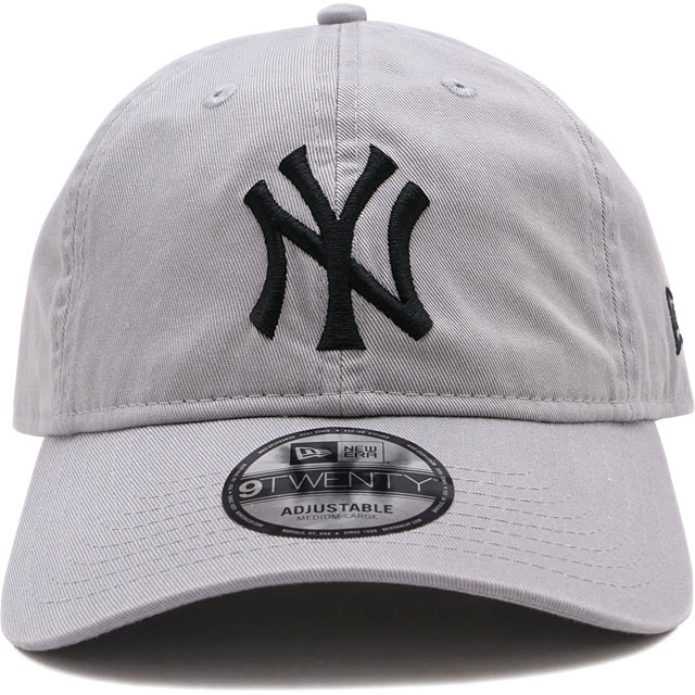 ニューエラ NEW ERA ニューヨーク・ヤンキース ウォッシュドコットン 14525117 9TWENTY WASHED NEYYAN 25J 定番 サイズ調整可能 グレー ブラック 正規取扱店 | NEW ERA | 01
