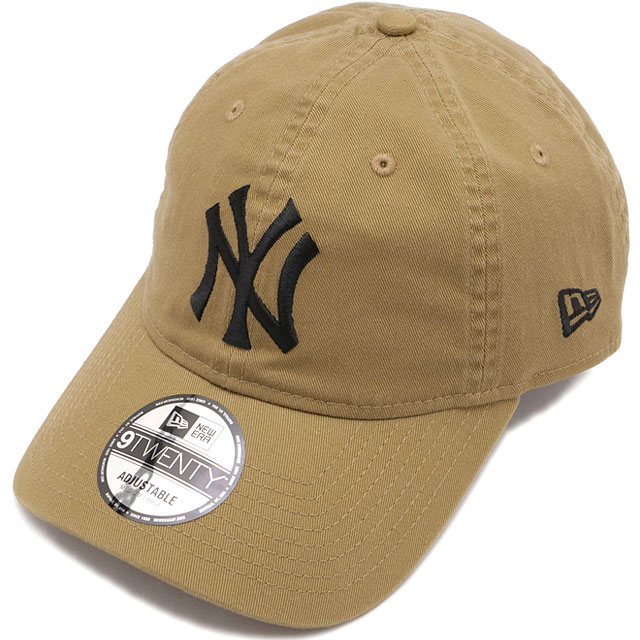 ニューエラ NEW ERA ニューヨーク・ヤンキース ウォッシュドコットン 14525114 9TWENTY WASHED NEYYAN 25J 定番 サイズ調整可能 カーキ ブラック 正規取扱店 | NEW ERA
