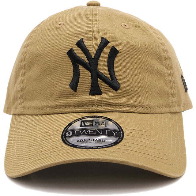 ニューエラ NEW ERA ニューヨーク・ヤンキース ウォッシュドコットン 14525114 9TWENTY WASHED NEYYAN 25J 定番 サイズ調整可能 カーキ ブラック 正規取扱店 | NEW ERA | 01