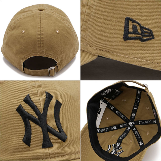ニューエラ NEW ERA ニューヨーク・ヤンキース ウォッシュドコットン 14525114 9TWENTY WASHED NEYYAN 25J 定番 サイズ調整可能 カーキ ブラック 正規取扱店 | NEW ERA | 02