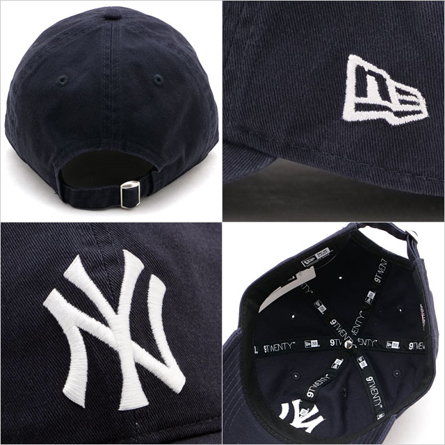 ニューエラ NEW ERA ニューヨーク・ヤンキース 14525111 9TWENTY WASHED NEYYAN 25J 定番 サイズ調整可能 ネイビー スノーホワイト 正規取扱店 | NEW ERA | 02