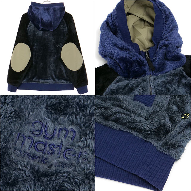 ジムマスター GYM MASTER リバーシブルボア×リップストップフードJKT G618770-90 FW25 メンズ 2WAYパーカー チャコールCRZ ベージュ 正規取扱店 | gym master | 02