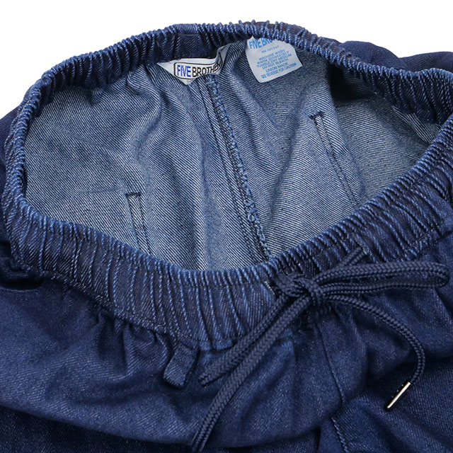 ファイブブラザー FIVE BROTHER イージーパンツ デニム 152590D FW25 EASY PANTS DENIM メンズ ボトムス ロングパンツ ウエストゴム BLUE2 正規取扱店 | FIVEBROTHER | 03