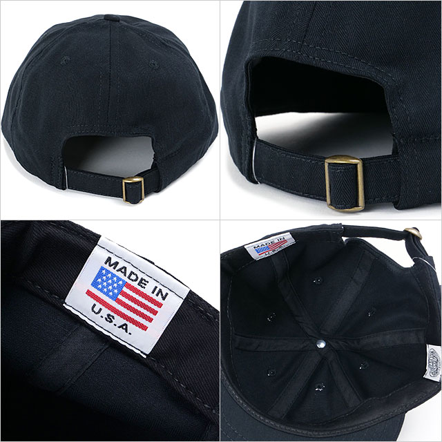 廃番 Cooperstown ヘリンボーンキャップ USA製 アメリカ製 芯なし Cooperstown Ball Cap（クーパーズタウンボールキャップ） ソリッド