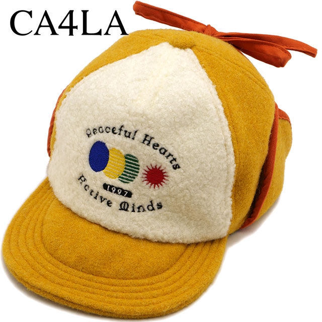 カシラ CA4LA ベースボールキャップ TKU00419 FW25 PLOY メンズ・レディース 帽子 シコロ付きキャップ フリーサイズ YELLOW 正規取扱店 | CA4LA
