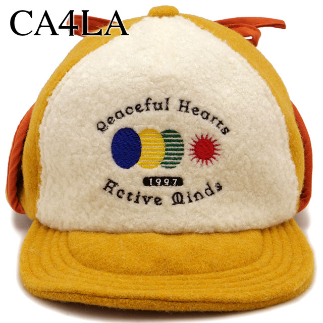 カシラ CA4LA ベースボールキャップ TKU00419 FW25 PLOY メンズ・レディース 帽子 シコロ付きキャップ フリーサイズ YELLOW 正規取扱店 | CA4LA | 01