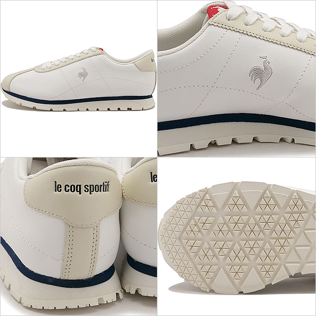 ルコック le coq sportif スニーカー LCS モンペリエ GM II LU5FSN60UZ FW25 LCS MONTPELLIER GM II レディース WHNV ホワイト ネイビー 正規取扱店 | le coq sportif | 02