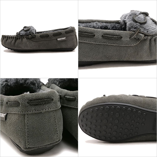 ミネトンカ MINNETONKA フラットシューズ キーラ スリッパー [40686 FW25] KYRA SLIPPER レディース 靴 ファーモカシン 日本別注 CHARCOL 正規取扱店 Minnetonka（ミネトンカ） フラットシューズ キーラ スリッパー 40686