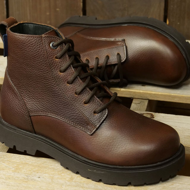 ビルケンシュトック BIRKENSTOCK ハイウッド レース ミッド ウォータープルーフ 1030943 FW25 HIGHWOOD LACE MID WP CHOCOLATE | NATURAL-LEATHER 正規取扱店の画像
