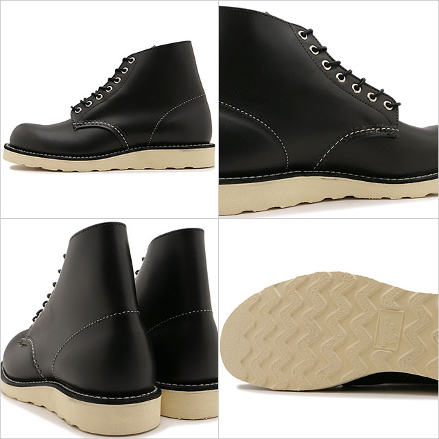 靴 Redwing classic round 8165 Red Wing-8165-Classic Round Men's 6-inch Boot - Black Riot HK