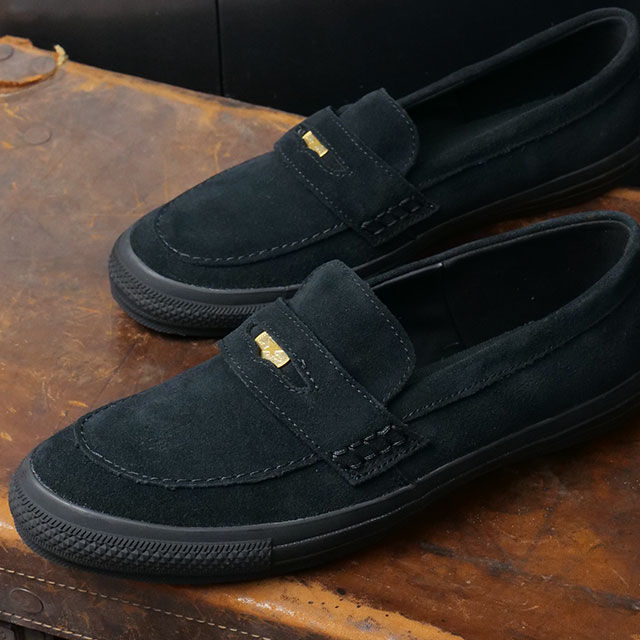 コンバース CONVERSE スニーカー オールスター コインローファー スエード 31316671 HO25 ALL STAR COINLOAFER SU メンズ・レディース BLACK BLACK 正規取扱店 | CONVERSE | 01