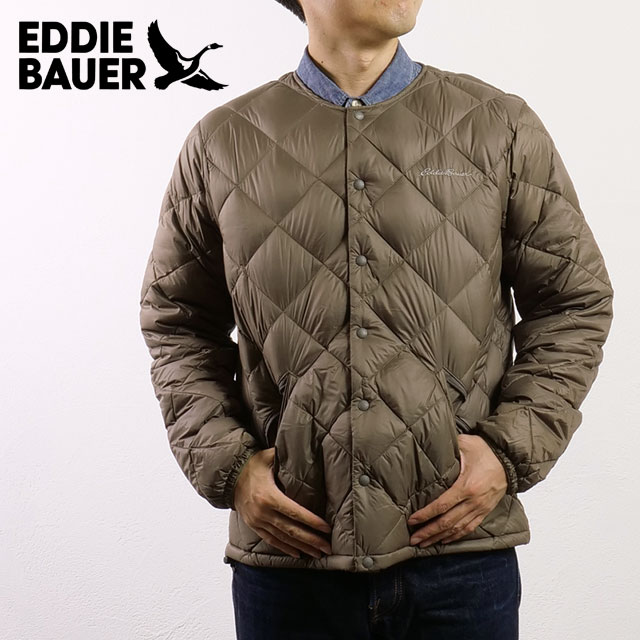 エディー・バウアー Eddie Bauer インナーダウンカーディガン E942456M-38 FW25 INNER DOWN CARDIGAN メンズ ライトダウンジャケット BARK 正規取扱店 | Eddie Bauer | 01