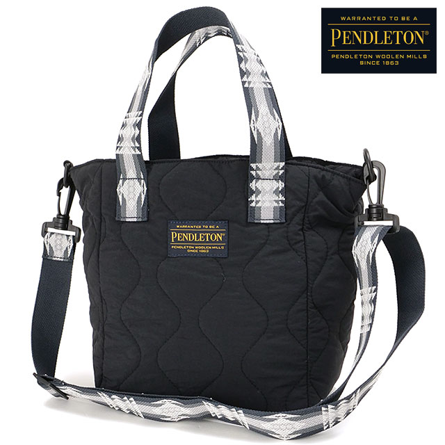 ペンドルトン PENDLETON キルティングトート PDT-000-253026 FW25 QUILTING TOTE メンズ・レディース 鞄 トートバッグ ショルダーバッグ BLACK 正規取扱店 | PENDLETON | 01