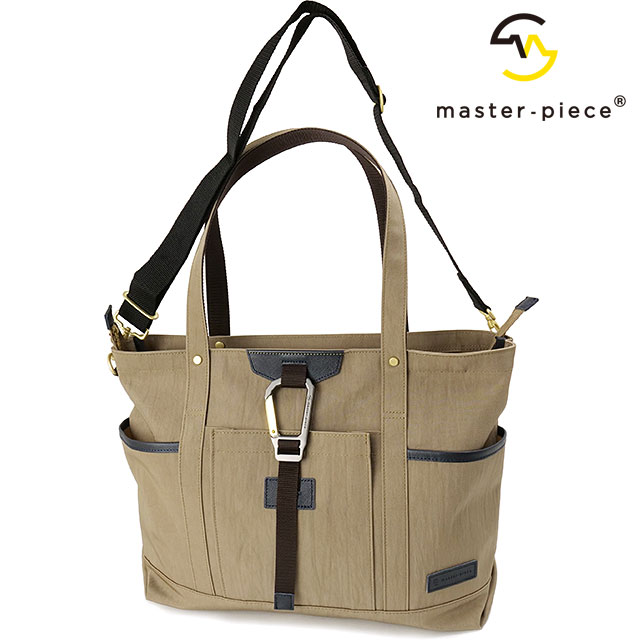 マスターピース master-piece 2WAY トートバッグ 02354-v2 FW25 16.5L link 2-WAY TOTE BAG 鞄 ショルダーバッグ 日本製 通勤通学 BEIGE 正規取扱店 | master-piece | 01