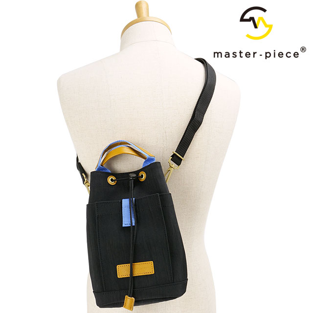 マスターピース master-piece ドローストリングショルダー 02356-v2 FW25 link DRAWSTRING SHOULDER 鞄 ショルダーバッグ 日本製 BLACK 正規取扱店 | master-piece