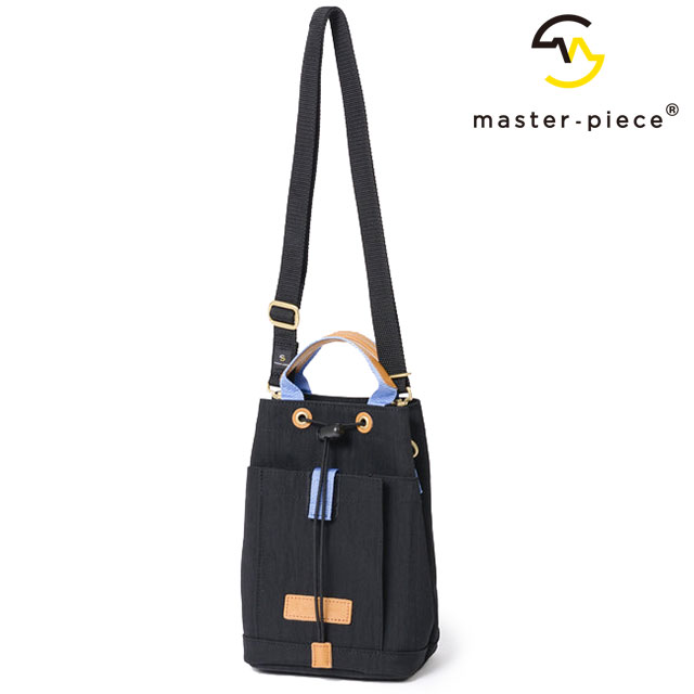 マスターピース master-piece ドローストリングショルダー 02356-v2 FW25 link DRAWSTRING SHOULDER 鞄 ショルダーバッグ 日本製 BLACK 正規取扱店 | master-piece | 01