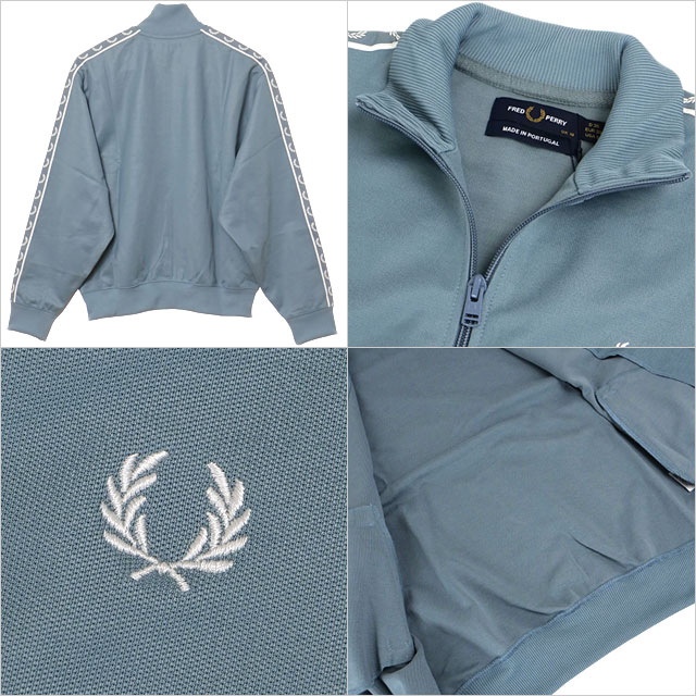 フレッドペリー FRED PERRY テープド トラックジャケット J9100-Z20 FW25Q4 TAPED TRACK JACKET レディース STOCKPORT-BLUE 正規取扱店 | FRED PERRY | 02