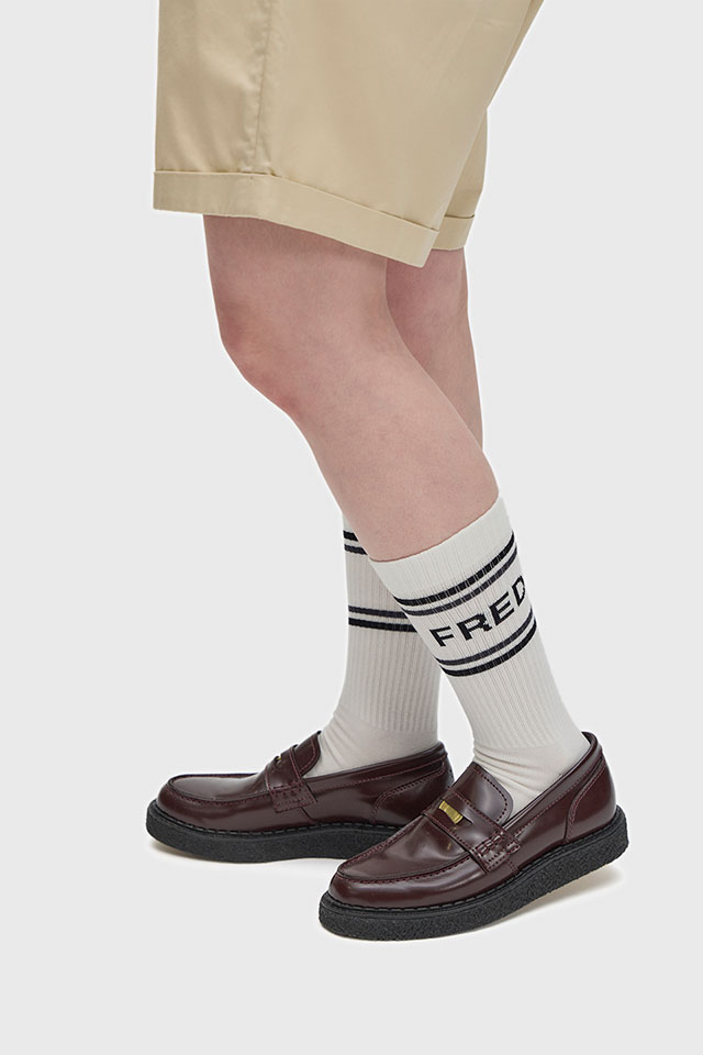 �t���b�h�y���[ FRED PERRY �W���[�W�R�b�N�X �y�j�[���[�t�@�[ ���U�[ SB1345-597 FW25Q4 GC×FP PENNY LOAFER GEORGECOX �R���{ OXBLOOD ���K�戵�X