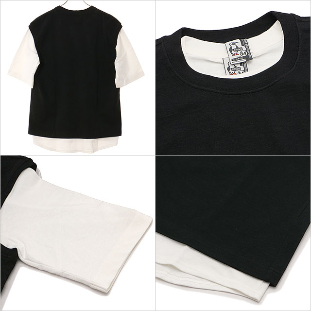 チャムス CHUMS メンズ キーストーンレイヤードTシャツ CH00-1493 SS26 M Keystone Layered T-Shirt 半袖 ベスト セットアイテム ブラック Black 正規取扱店 | CHUMS | 02