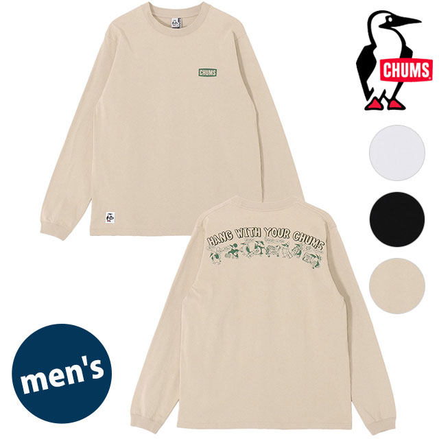 チャムス CHUMS メンズ アンチバグハンティングバグロングスリーブTシャツ CH01-2714 SS26 M Anti-Bug Hunting Bug L S T-Shirt 長袖 虫よけ 正規取扱店 | CHUMS | 01