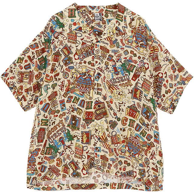 チャムス CHUMS メンズ チャムロハシャツ CH02-1263 SS26 M Chumloha Shirt トップス 半袖 アロハシャツ オーバーサイズ 正規取扱店 | CHUMS | 01