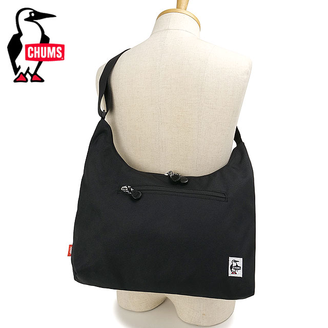 チャムス CHUMS リサイクルプレインショルダーバッグ CH60-4093 SS26 8L Recycle Plain Shoulder Bag 鞄 ワンショルダー ブラック Black 正規取扱店 | CHUMS