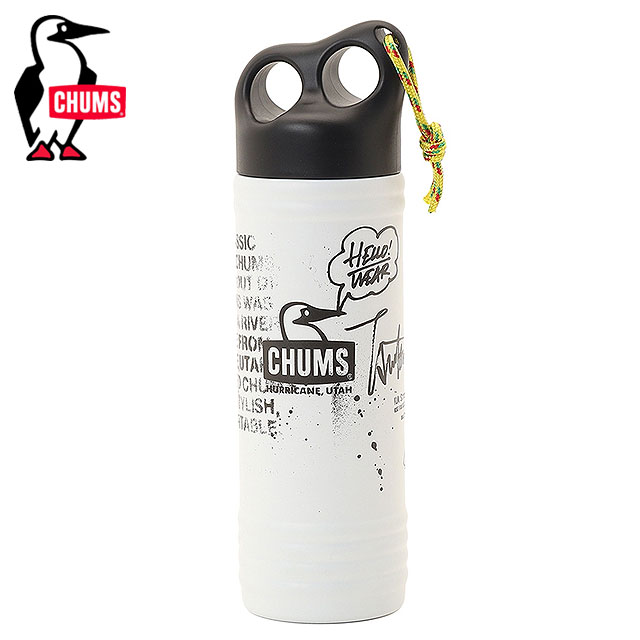 �`�����X CHUMS �X�e�����X�{�g�� ���w�L�����p�[�E�F�[�u�{�g�� 500ml CH62-2266 SS26 ���w Camper Wave Bottle 500ml ���� �z���C�g White ���K�戵�X