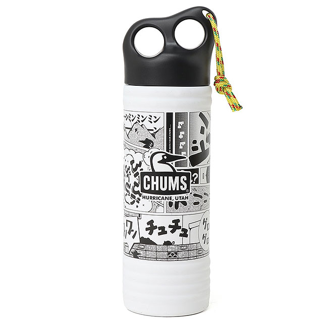 チャムス CHUMS キャンパーウェーブボトル 500ml パターン CH62-2274 SS26 Camper Wave Bottle 500ml Pattern 水筒 真空断熱構造 正規取扱店 | CHUMS | 02
