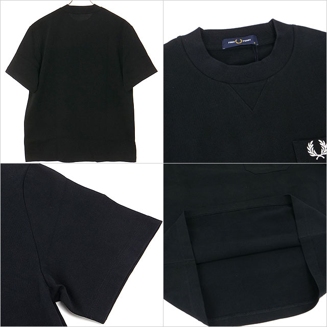 フレッドペリー FRED PERRY メンズ ポケットディテールTシャツ M2408-102 SS26 POCKET DETAIL T-SHIRT トップス 半袖 ポケットTシャツ BLACK 正規取扱店 | FRED PERRY | 02