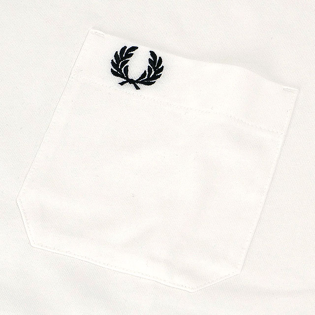 フレッドペリー FRED PERRY メンズ ポケットディテールTシャツ M2408-129 SS26 POCKET DETAIL T-SHIRT トップス 半袖 ポケットTシャツ SNOW-WHITE 正規取扱店 | FRED PERRY | 03