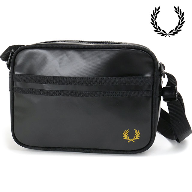 フレッドペリー FRED PERRY トーナルクラシックミニショルダーバッグ L2169-774 SS26 2L TONAL CLASSIC MINI SHOULDER BAG BLACK GOLD 正規取扱店 | FRED PERRY | 01