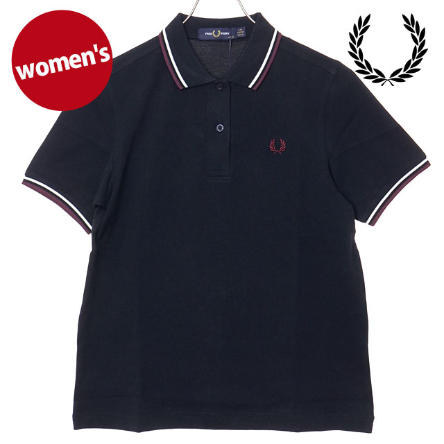 フレッドペリー FRED PERRY レディース ツインティップドフレッドペリーシャツ G3600-21B TWIN TIPPED FRED PERRY SHIRT NAVY SNOWWHITE OXBLOOD 正規取扱店
