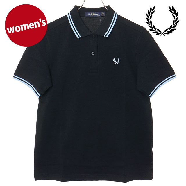 フレッドペリー FRED PERRY レディース ツインティップド フレッドペリーシャツ G3600-22B SS26 TWIN TIPPED FRED PERRY SHIRT BLACK BLUE BLUE 正規取扱店