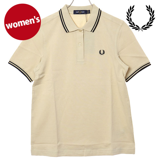 フレッドペリー FRED PERRY レディース ツインティップド フレッドペリーシャツ G3600-07C SS26 TWIN TIPPED FRED PERRY SHIRT OATMEAL BLACK 正規取扱店