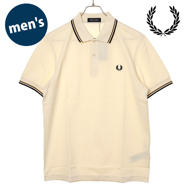 �t���b�h�y���[ FRED PERRY �|���V���c �c�C���e�B�b�v�h �t���b�h�y���[�V���c M3600-79B SS26Q2 TWIN TIPPED FRED PERRY SHIRT �z���C�g�n ���K�戵�X