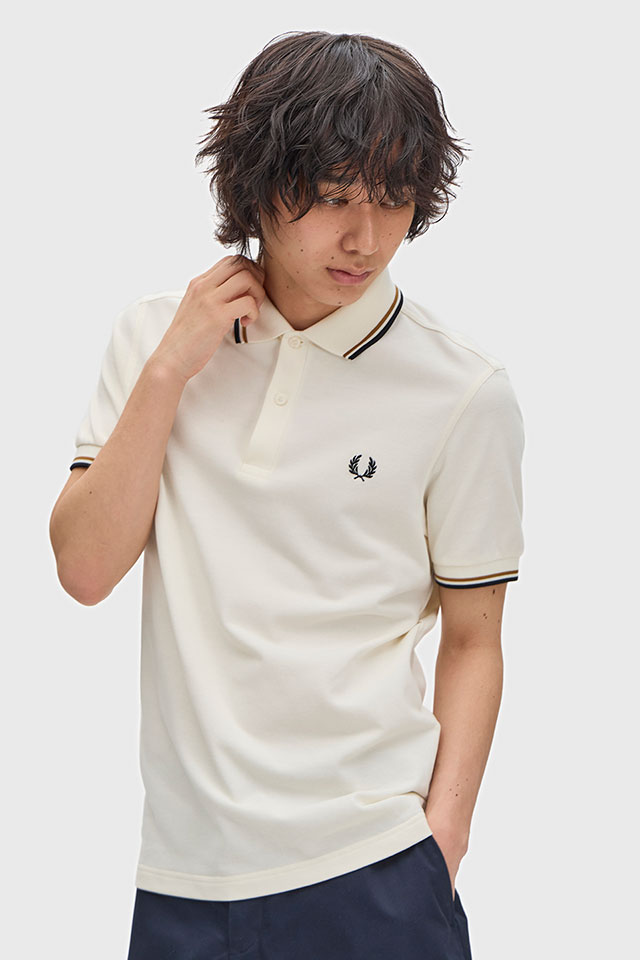 フレッドペリー FRED PERRY ポロシャツ ツインティップド フレッドペリーシャツ M3600-79B SS26Q2 TWIN TIPPED FRED PERRY SHIRT ホワイト系 正規取扱店 | FRED PERRY