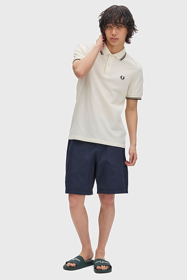 フレッドペリー FRED PERRY ポロシャツ ツインティップド フレッドペリーシャツ M3600-79B SS26Q2 TWIN TIPPED FRED PERRY SHIRT ホワイト系 正規取扱店 | FRED PERRY | 01