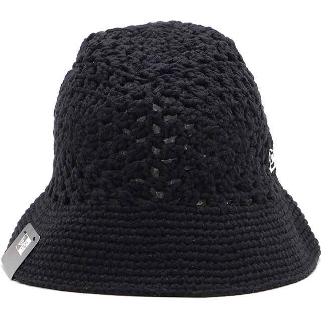 ニューエラ キャップ NEW ERA CAP ハット レディース クロッシェニットバケット 14744715 SS26 CROCHET KNIT 帽子 クロシェ編み ブラック  正規取扱店 | NEW ERA | 01
