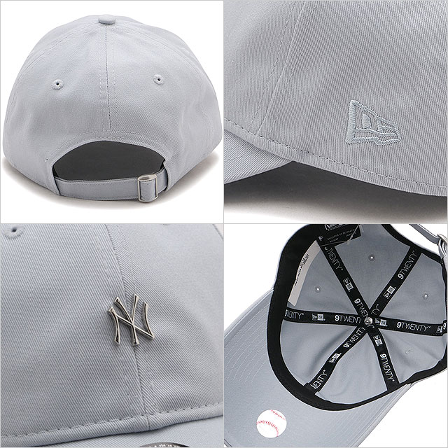 ニューエラ キャップ NEW ERA CAP ニューヨーク・ヤンキース メタルロゴミニ 14745051 SS26 9TWENTY NEYYAN METAL LOGO MINI 帽子 MLB スノーグレー 正規取扱店 | NEW ERA | 02