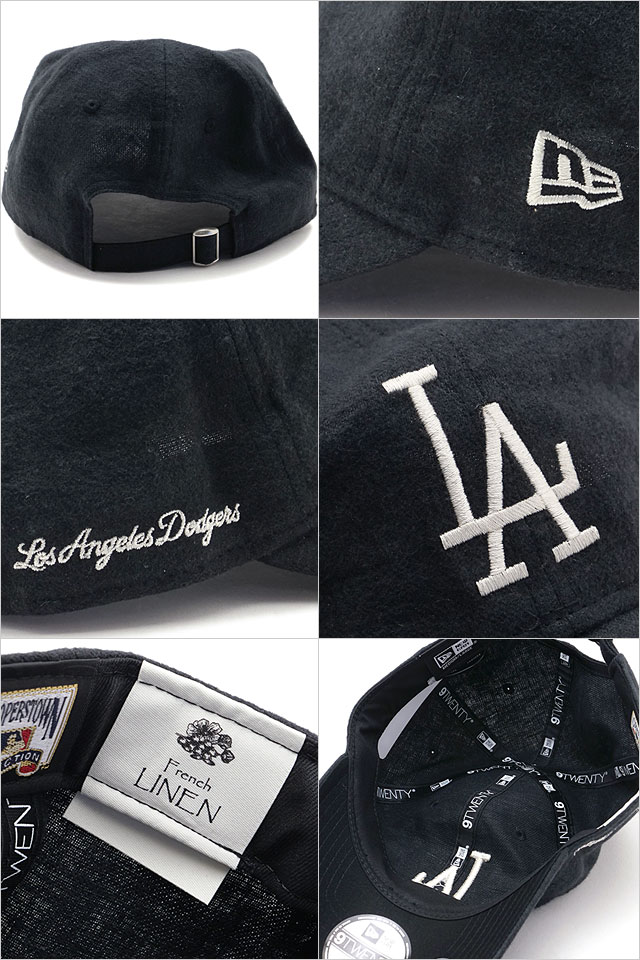 ニューエラ キャップ NEW ERA CAP ロサンゼルス・ドジャース フレンチリネン 14745090 SS26 MLB サイズ調整可能 ブラック 正規取扱店 | NEW ERA | 02