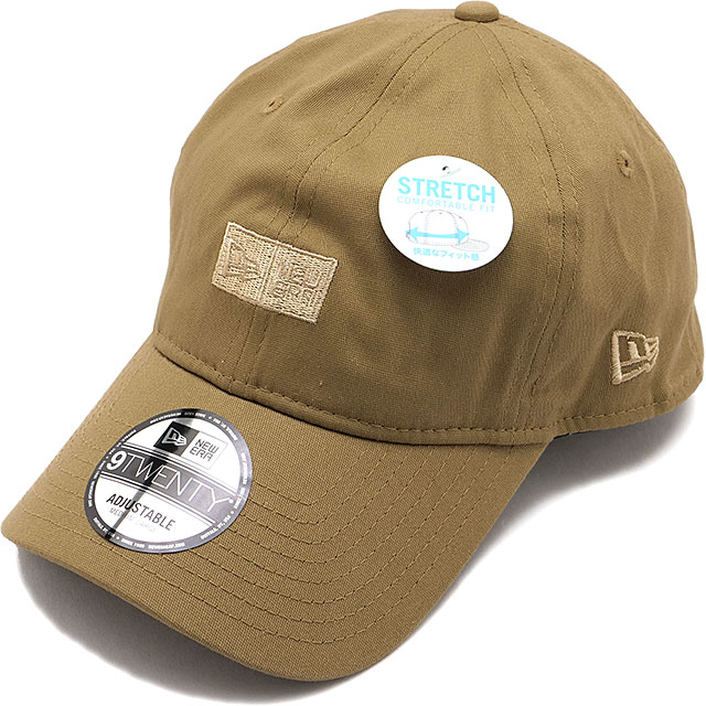 ニューエラ キャップ NEW ERA CAP アウトドア ストレッチコットン ボックスロゴ 14774427 SS26 サイズ調整可能 ベージュ カーキ 正規取扱店 | NEW ERA
