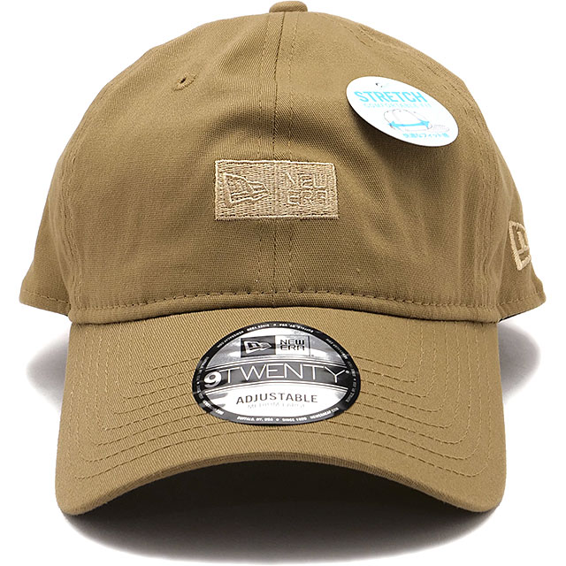 ニューエラ キャップ NEW ERA CAP アウトドア ストレッチコットン ボックスロゴ 14774427 SS26 サイズ調整可能 ベージュ カーキ 正規取扱店 | NEW ERA | 01